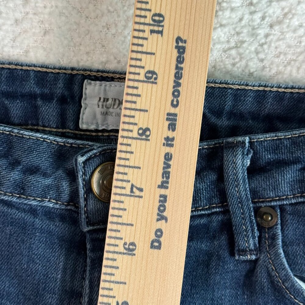 HUDSON womens ROXY Carly Straight Leg Mid-Rise Jean WM429DHK Dark Denim size 26 - Picture 6 of 12